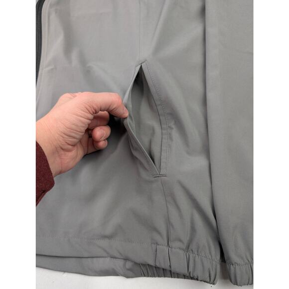 686 Men's Large UNIX Full Zip Shell Jacket - Light Gray - Picture 2 of 8